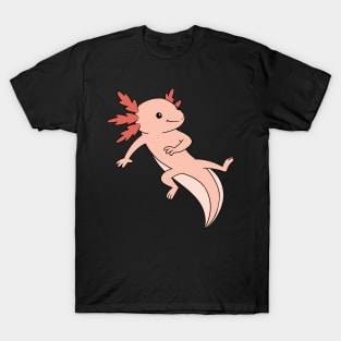 Cute Axolotl Swimming Around T-Shirt